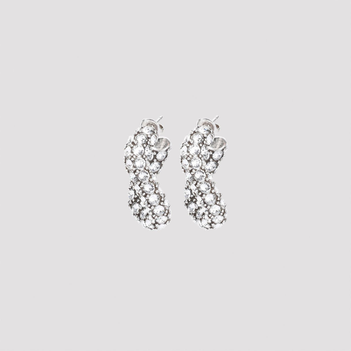 ISABEL MARANT Chic Mini Glass Bead & Cotton Accented Earrings