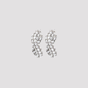 ISABEL MARANT Chic Mini Glass Bead & Cotton Accented Earrings