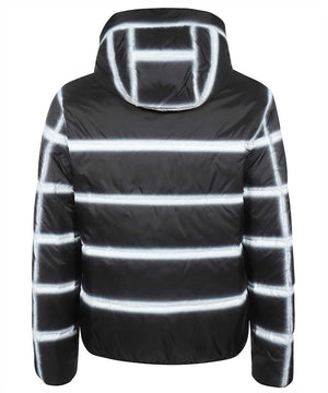 GIVENCHY Men's Striped Hooded Puffer Jacket for SS23