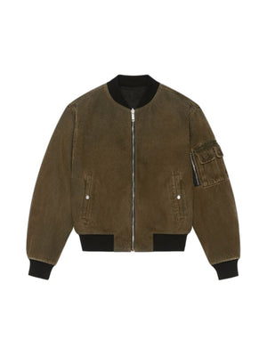 GIVENCHY Reversible Bomber Denim for Men - Blackkaki