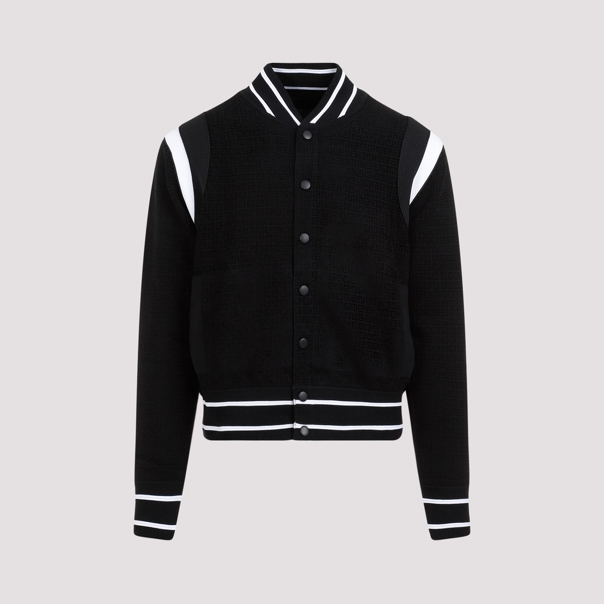 Stylish Black Knit Bomber Jacket for Men - Spring/Summer 2024 Collection