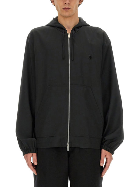 GIVENCHY Men's Classic Zip Sweatshirt - Size 48