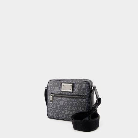 DOLCE & GABBANA Sleek Black Crossbody Handbag for Men