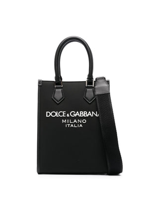 Small Black Tote Handbag for Men - Season FW23