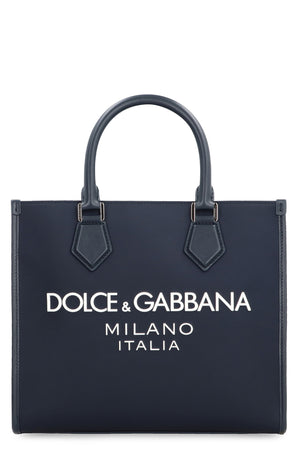 DOLCE & GABBANA Nylon Tote Handbag for Men - Navy, SS24
