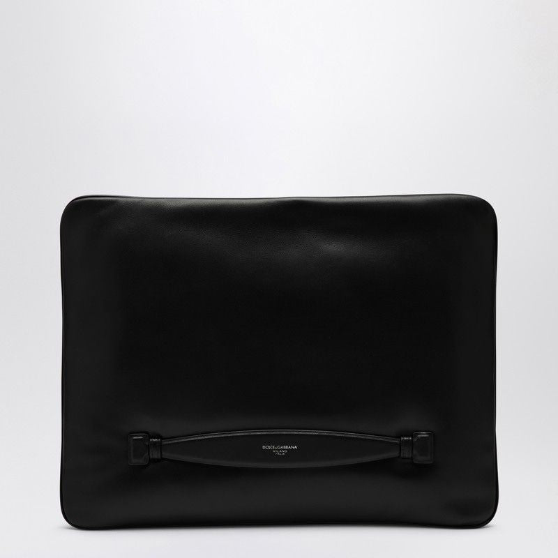 DOLCE & GABBANA Classic Black Nappa Leather Handbag