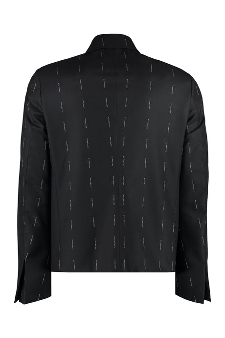 GIVENCHY Men's Black Wool Jacket for FW24