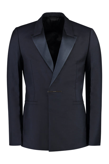 GIVENCHY Wool Blend Single-Breast Jacket