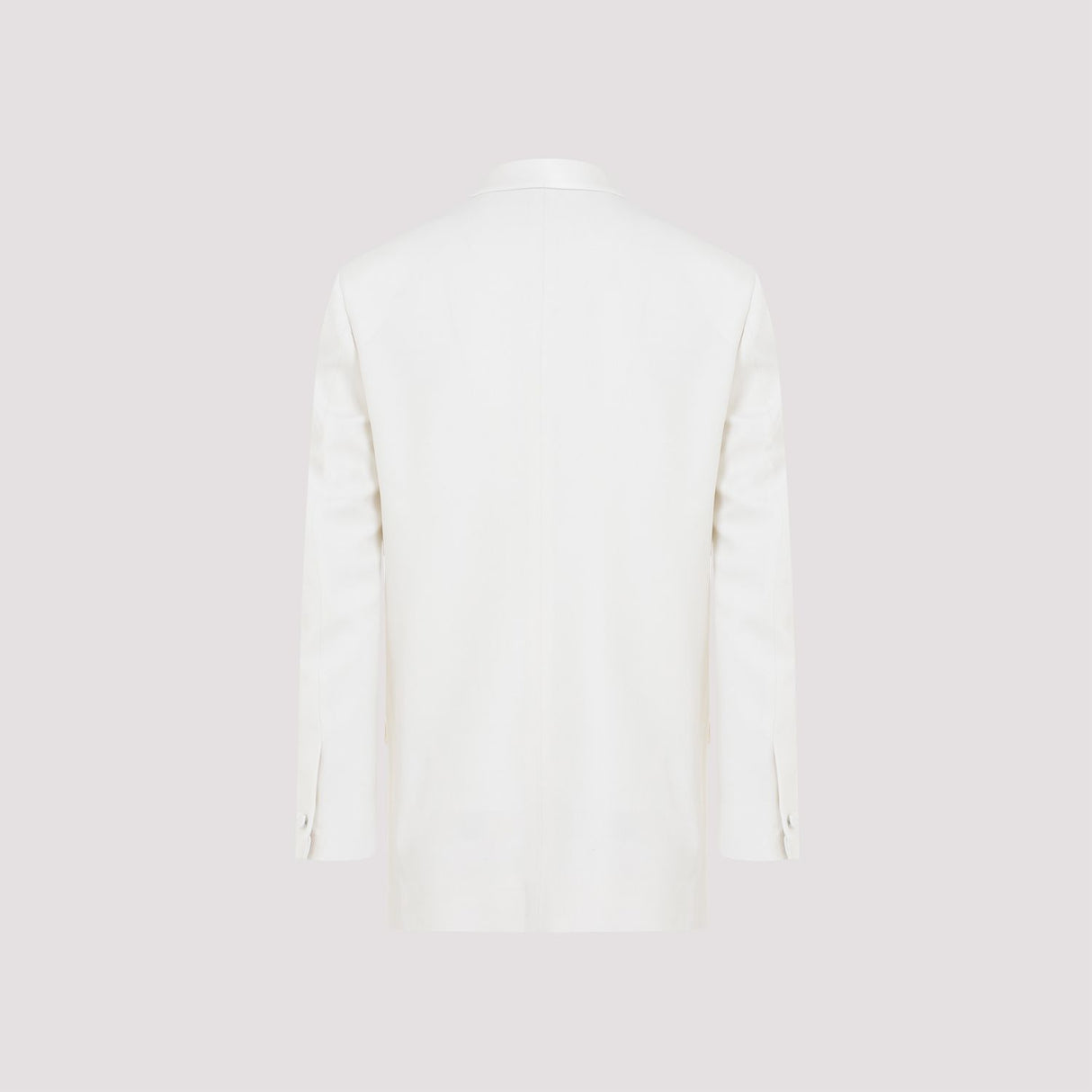 GIVENCHY Elegant White Wool Mohair Lapel Jacket