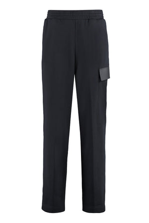 GIVENCHY Men's Cotton Cargo Trousers with Leather Details