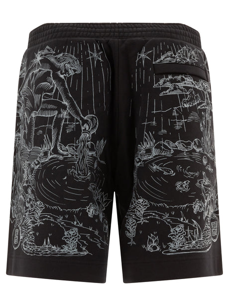 GIVENCHY New Board Cotton Shorts