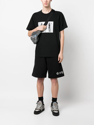 GIVENCHY Essential Logo Cotton Knee-Length Shorts for Men