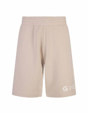 GIVENCHY Essential Logo Cotton Knee-Length Shorts for Men