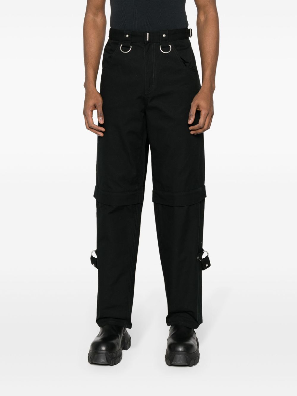 GIVENCHY Black Cargo Trousers for Men