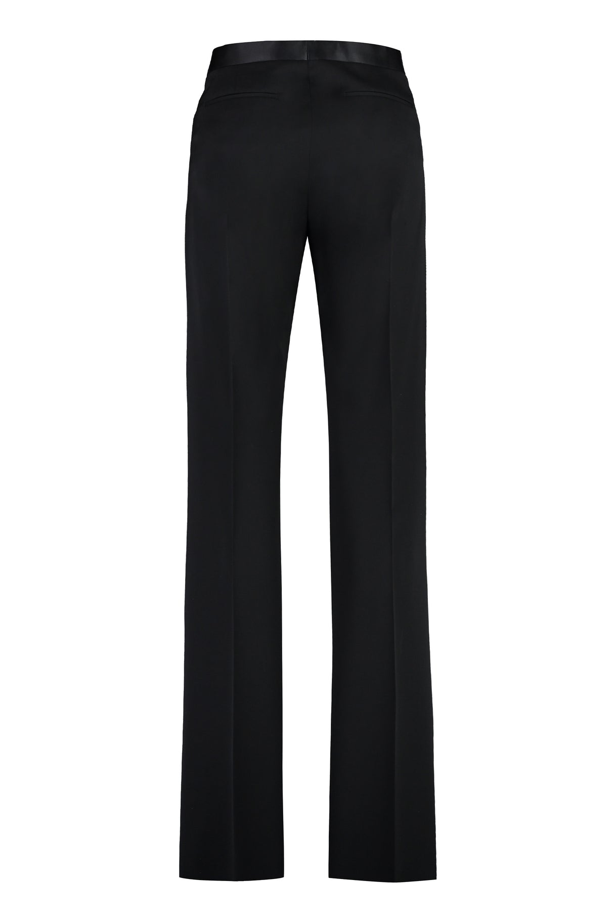 Tailored Black Wool Trousers for Men