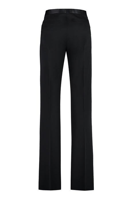 Tailored Black Wool Trousers for Men