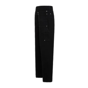 GIVENCHY Men's Black Cotton Pants for SS24