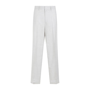 GIVENCHY Extra Wide Leg Trousers in White for Men - SS24 Collection