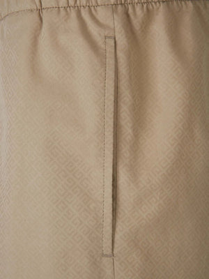 GIVENCHY Elegant Beige Cotton Trousers