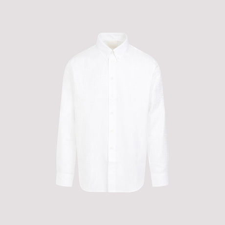 男士白色棉制衬衫 - SS24系列