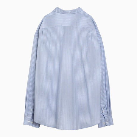 GIVENCHY Striped Cotton Button-Down Shirt with Logo - Men's SS24