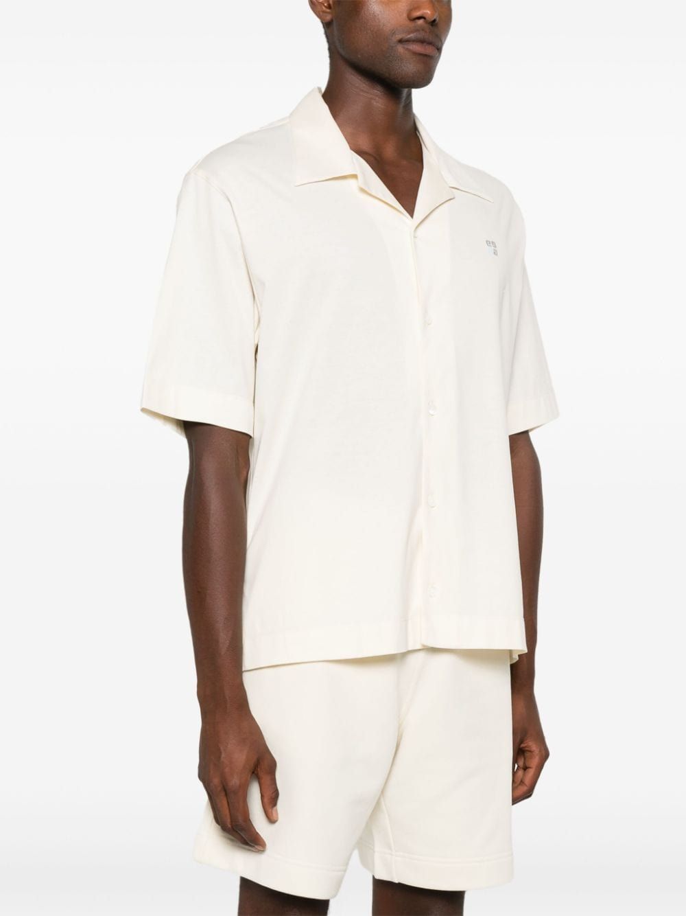 GIVENCHY Essential Ivory Cotton Shirt for Men