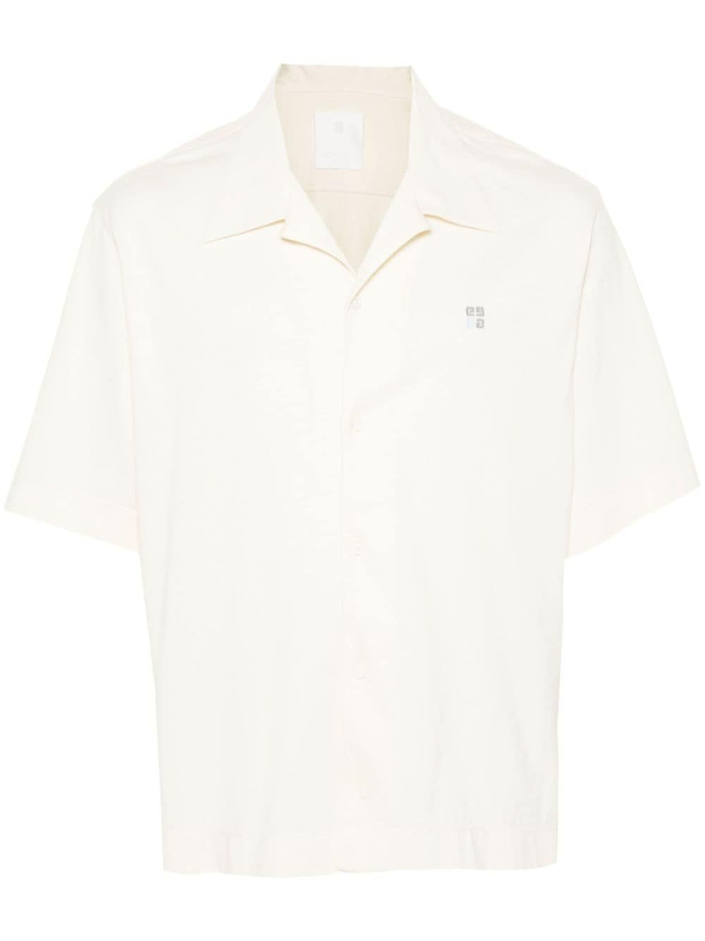 GIVENCHY Essential Ivory Cotton Shirt for Men