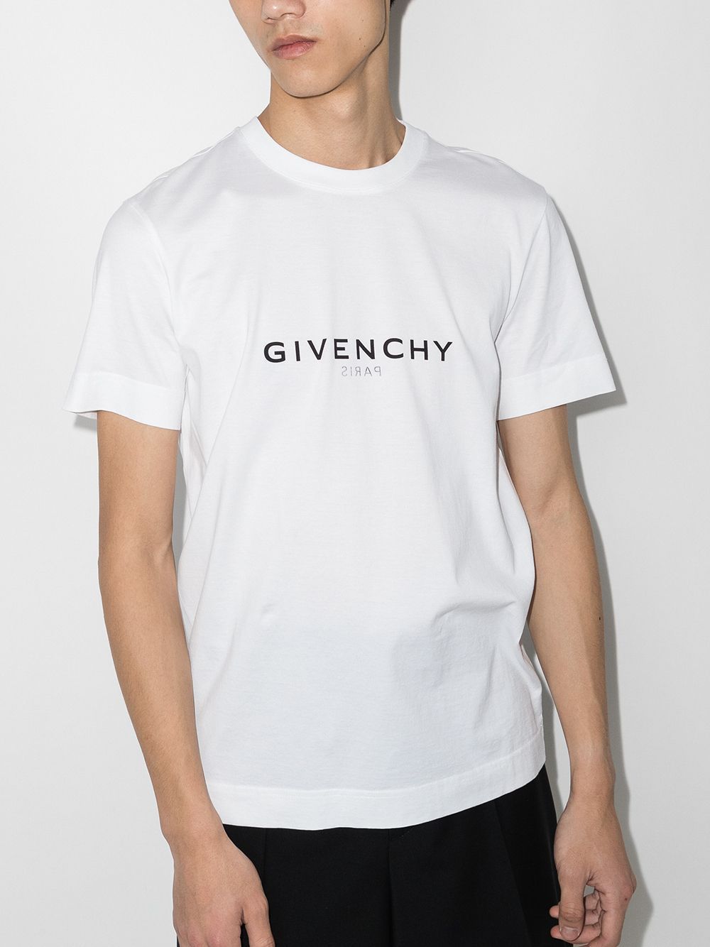 GIVENCHY Cotton Crew-Neck T-Shirt with Ribbed Neckline - Slim Fit