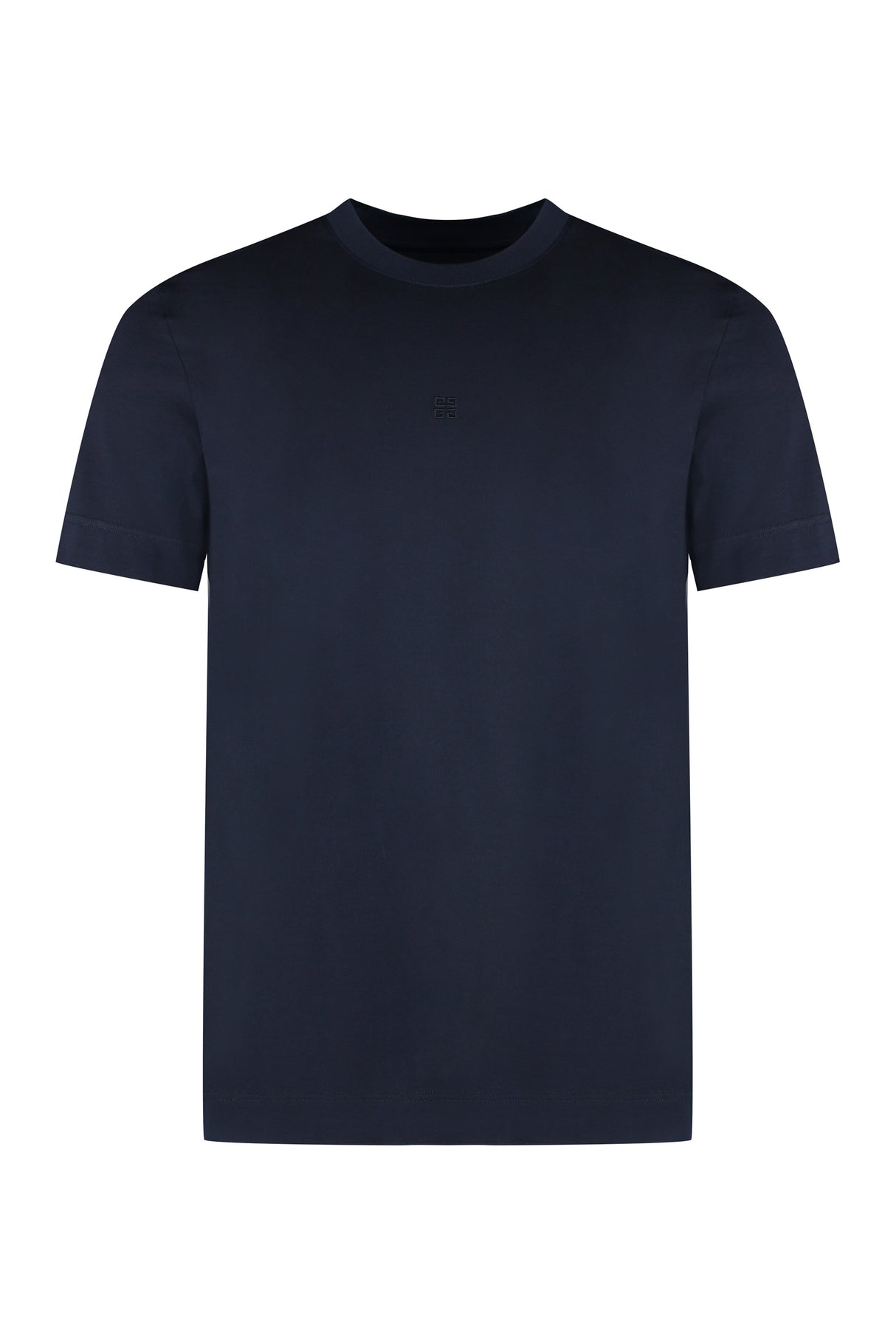 GIVENCHY Navy Blue Men's Ribbed Cotton Crew-Neck T-Shirt