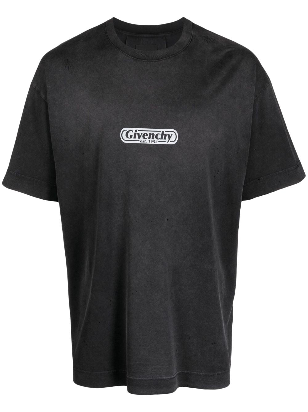 GIVENCHY Men's Black Cotton Short Sleeve T-shirt for FW23