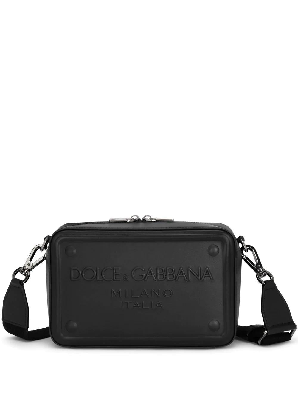 DOLCE & GABBANA Mini Grey Crossbody Bag for Men