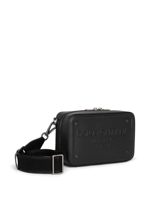 DOLCE & GABBANA Mini Grey Crossbody Bag for Men