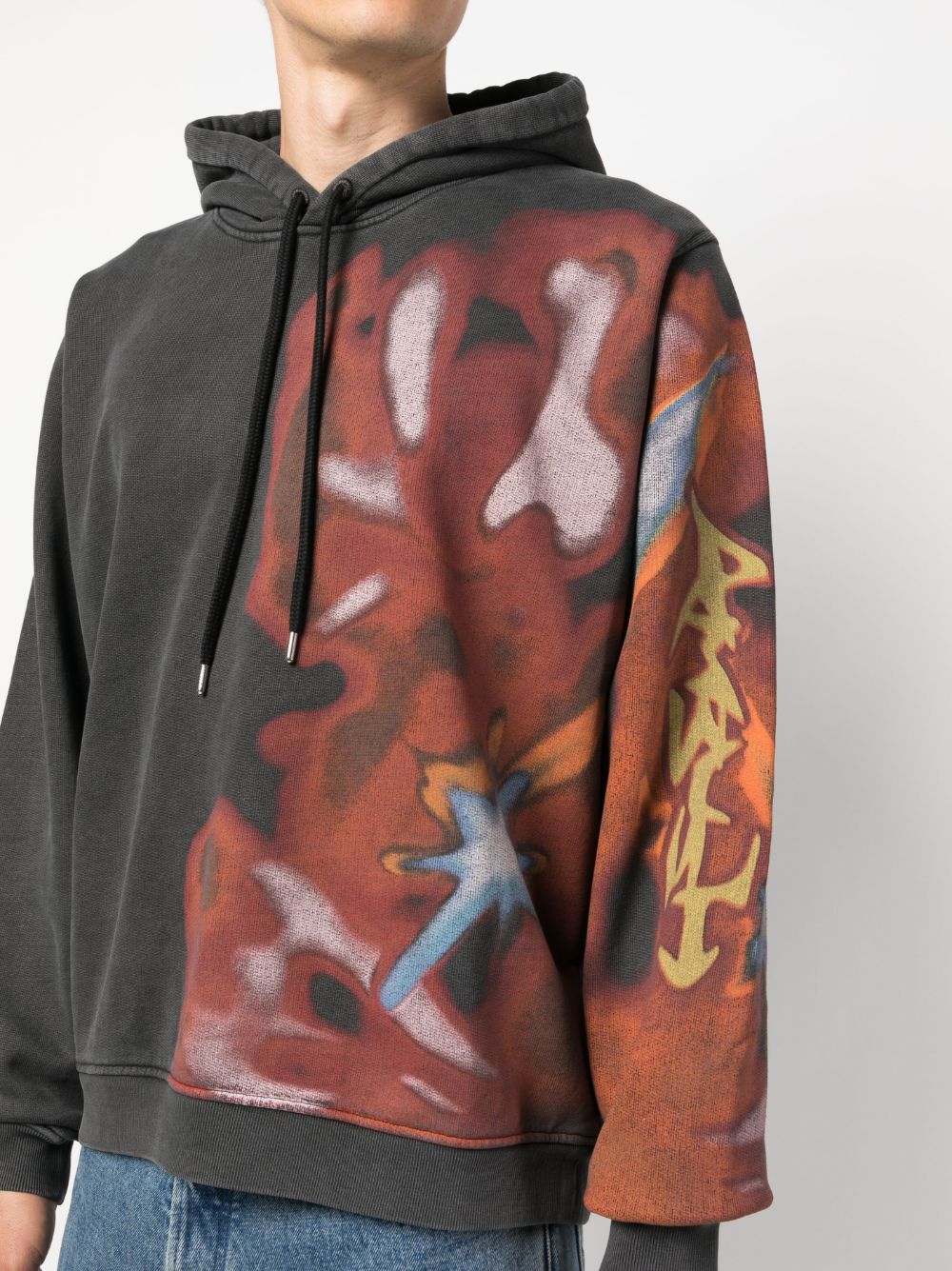 AMBUSH Men's Graphic-Print Cotton Hoodie for Fall/Winter 2024