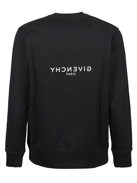 Áo Sweatshirt Cotton Đen Nam từ Bộ Sưu Tập Thu Đông 24