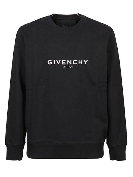 GIVENCHY Black Cotton Men's Sweatshirt from FW24 Collection