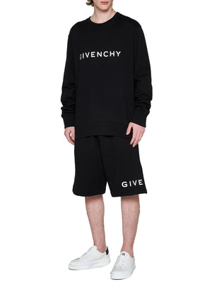 GIVENCHY Mens Black Logo Detail Sweatshirt