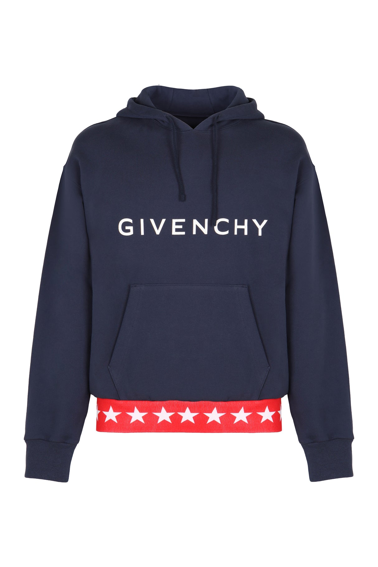 GIVENCHY Navy 100% Cotton Hoodie for Men