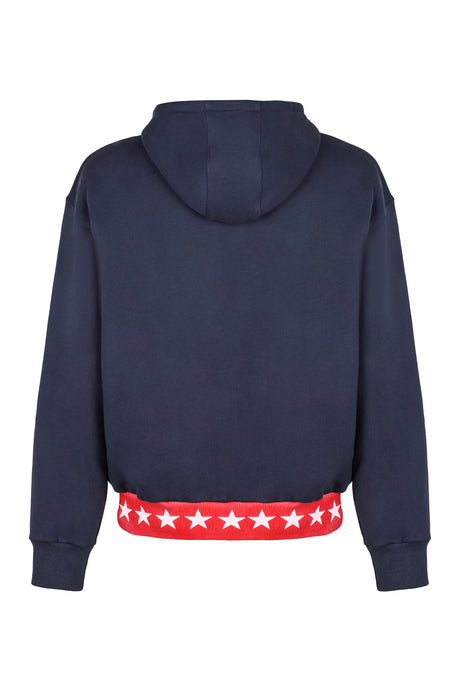 Áo hoodie nam màu xanh navy 100% cotton