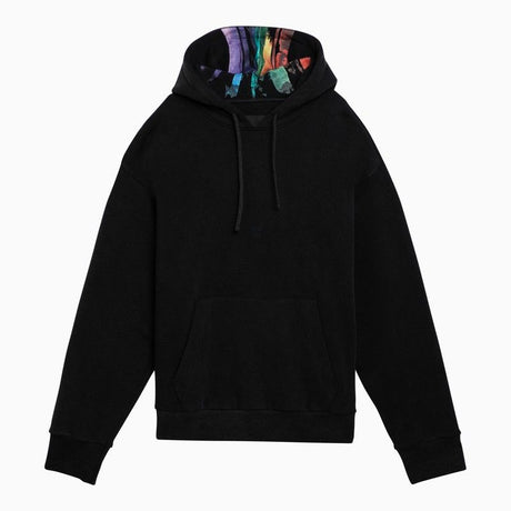 GIVENCHY Classic Black Cotton Hoodie for Men