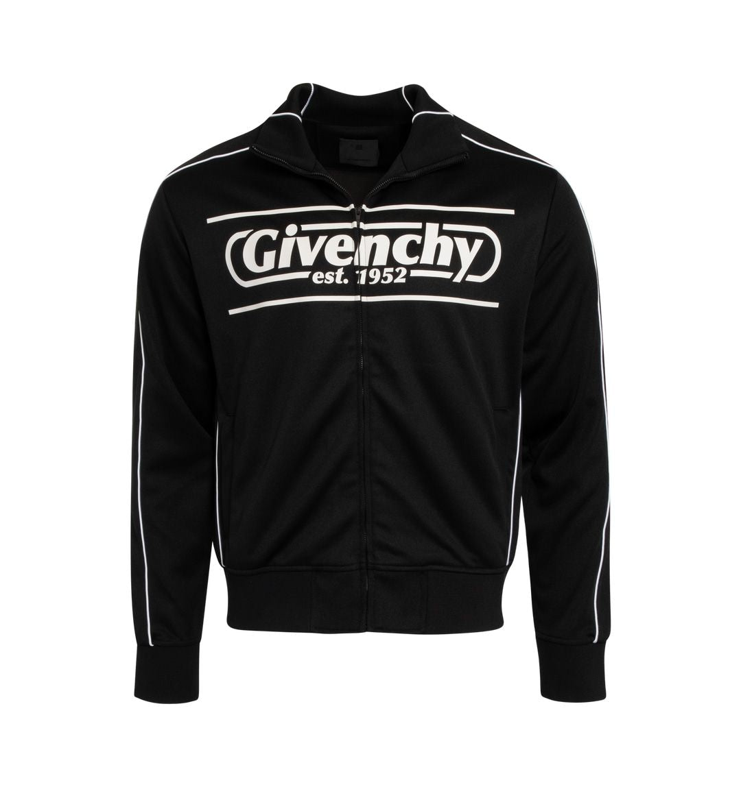 GIVENCHY Men's Black Silky Piping Tracksuit for FW23