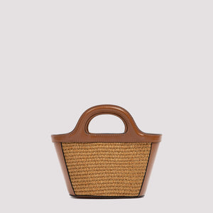 MARNI Mini Tropicalia Straw Tote Handbag