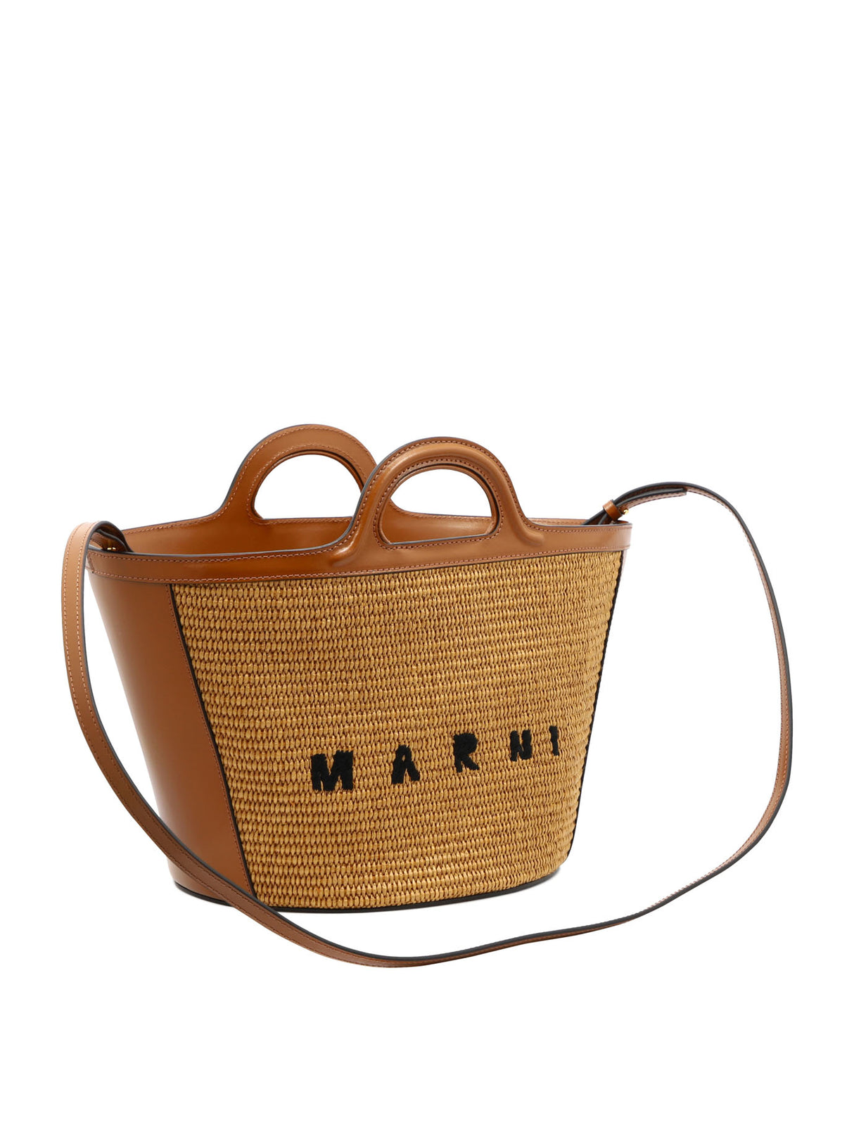 MARNI 24FW Women's Brown Tote Bag - High-Fashion and Functional