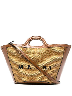 MARNI Mini Tropicalia Raffia Bucket Handbag