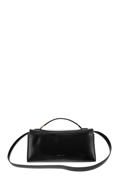 女性精品-奢華皮革手提包-經典黑色Prisma設計