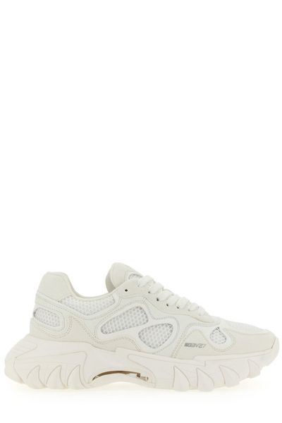 BALMAIN Premium Canvas Lace-Up Sneakers for the Fashionable Woman