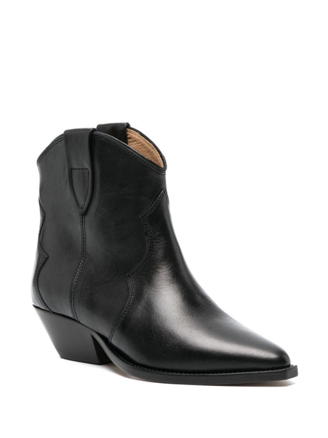 ISABEL MARANT Suede Leather Ankle Boots with Angled Heel