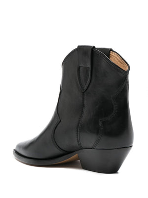 ISABEL MARANT Suede Leather Ankle Boots with Angled Heel