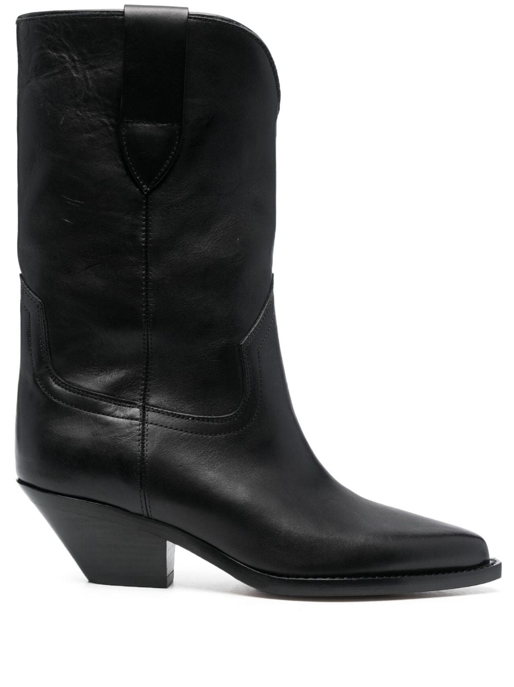 ISABEL MARANT Elegant Pointed-Toe Leather Ankle Boots