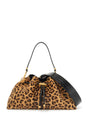 JIMMY CHOO Leopard Print Mini Bucket Handbag