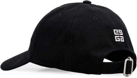 GIVENCHY Stylish Black Men's Cotton Cap for FW23